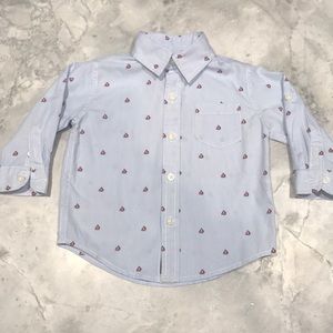 Janie and jack sailboat button down shirt.